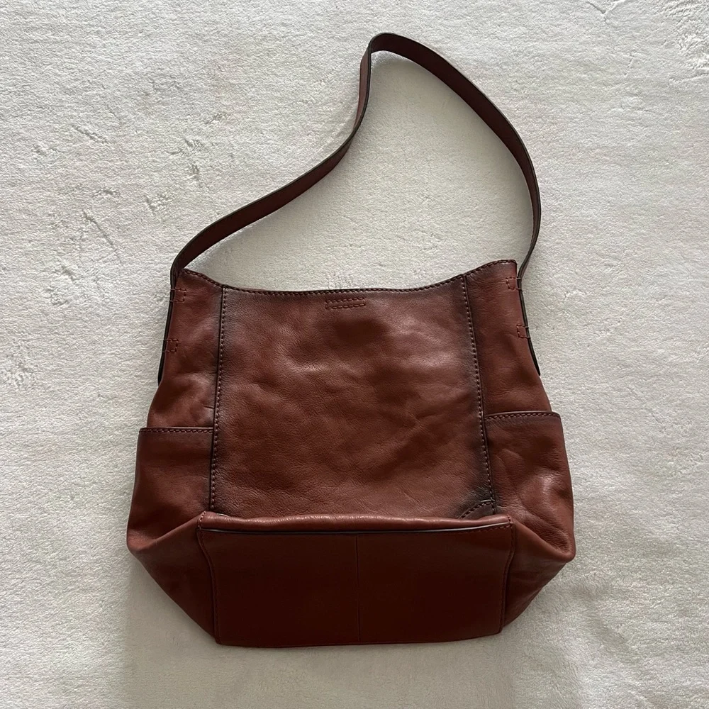 FRYE Leather Side Pocket Boho Purse